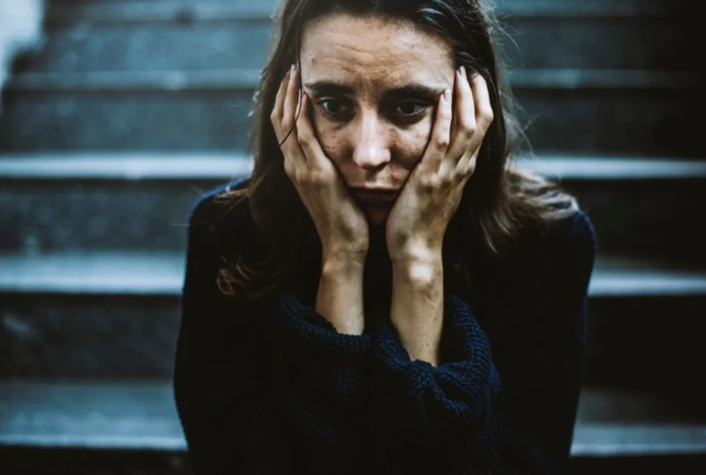 A woman suffering from Low Estrogen Anxiety